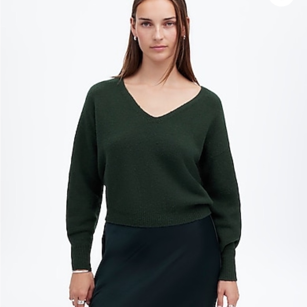 Madewell Wedged V-Neck Sweater